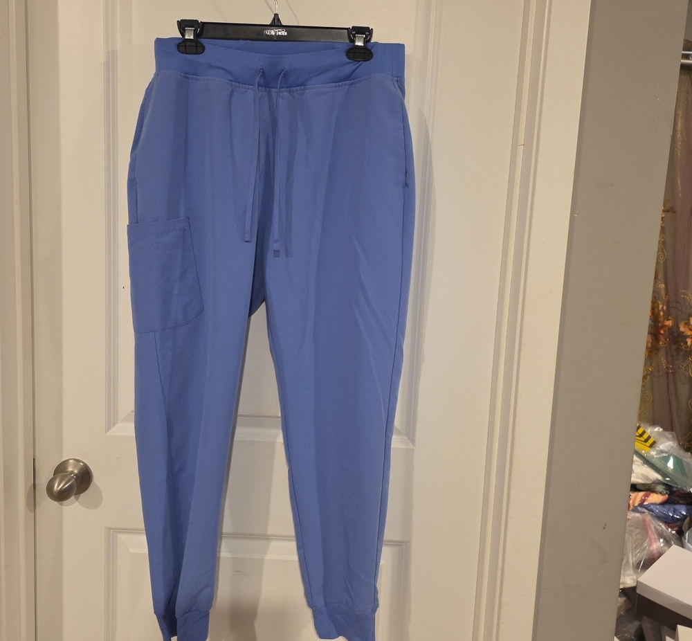 Everyday Periwinkle Drawstring Joggers for Women Scrub